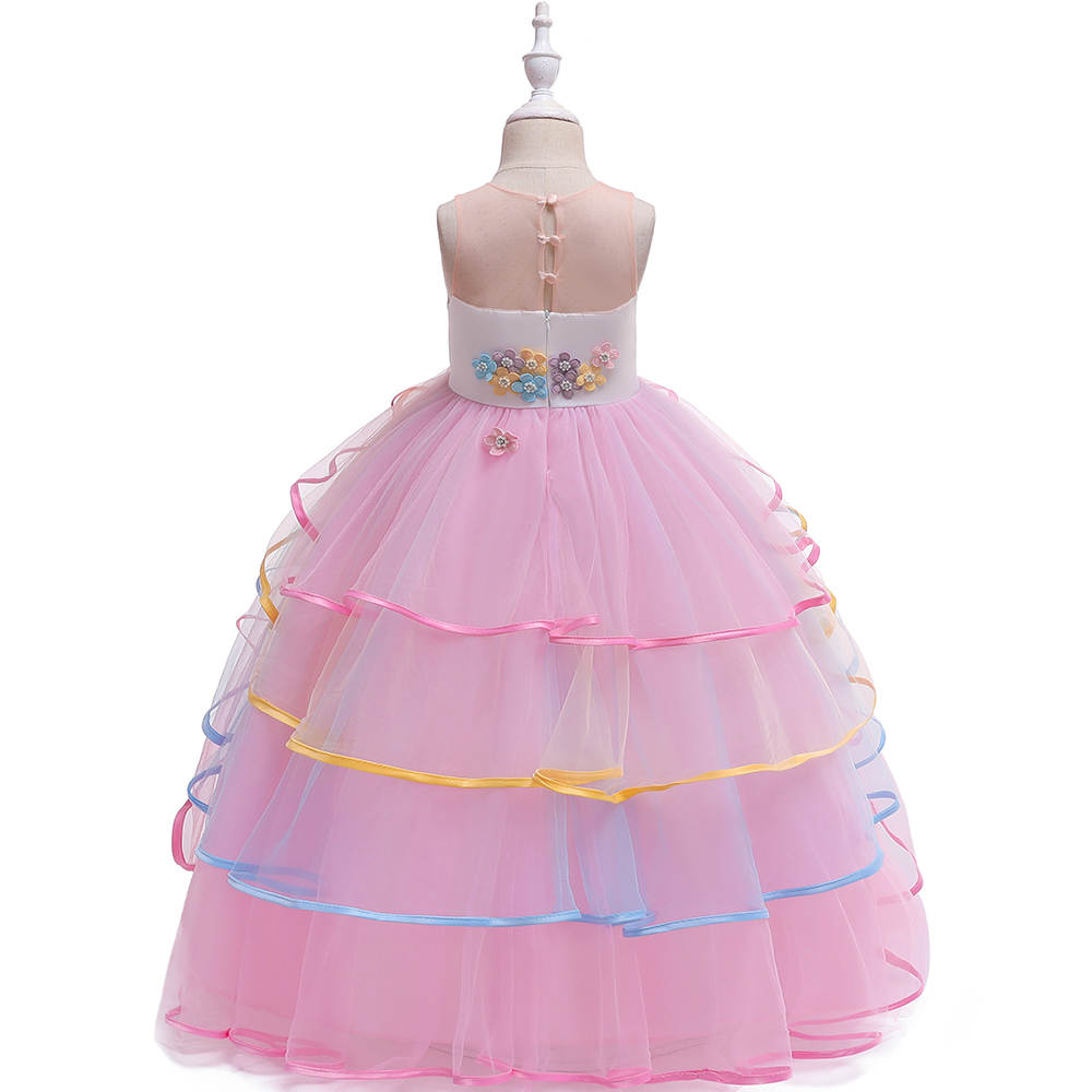 Neon Orange and Blue Maxi Dress - Girls Dress - Maxi Dress - Birthday –  Whitney Elizabeth
